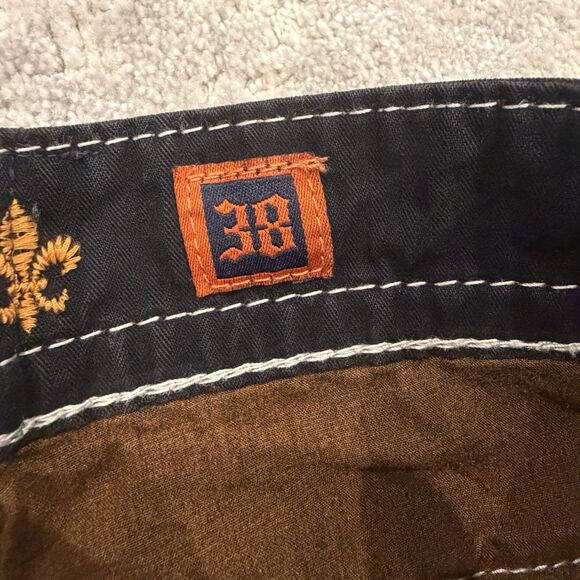 Rock Revival ELIAS Straight Black Jeans Mens 38 CUSTOM WAIST (See Measurements) - Picture 6 of 14